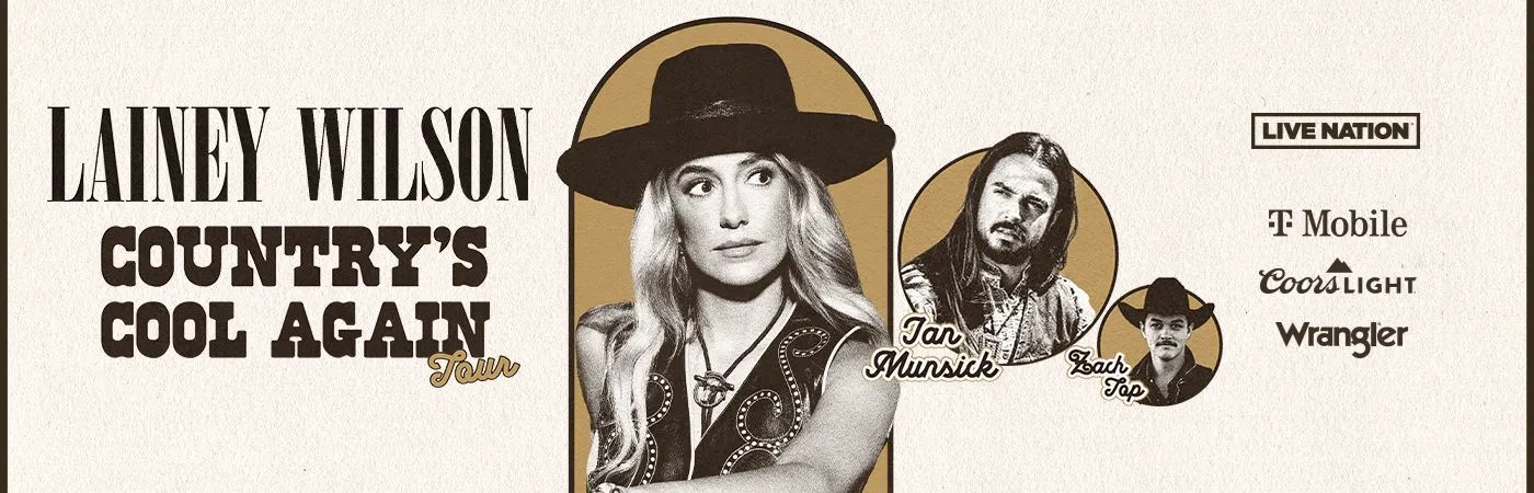 Lainey Wilson, Jackson Dean & Zach Top